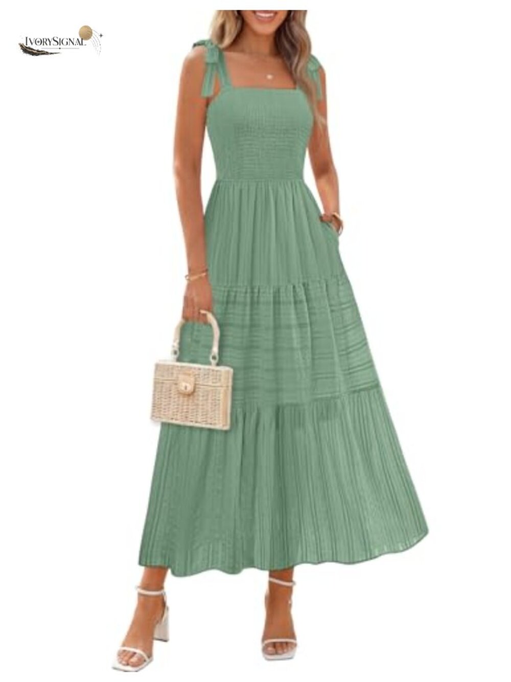 Womens Summer Boho Sleeveless Maxi Sundress Beach Vacation Dress